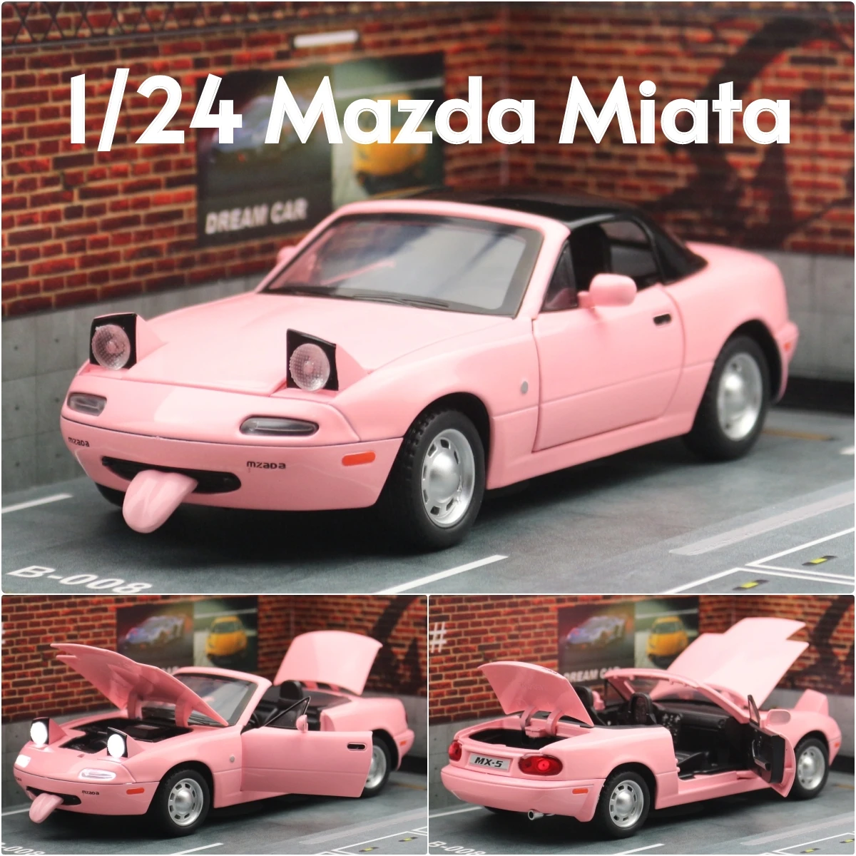 Mazda Roadster ミニチュアモデル 1/32 マツダ MX-5 ミニチュアダイキャストミアータ RoadSter