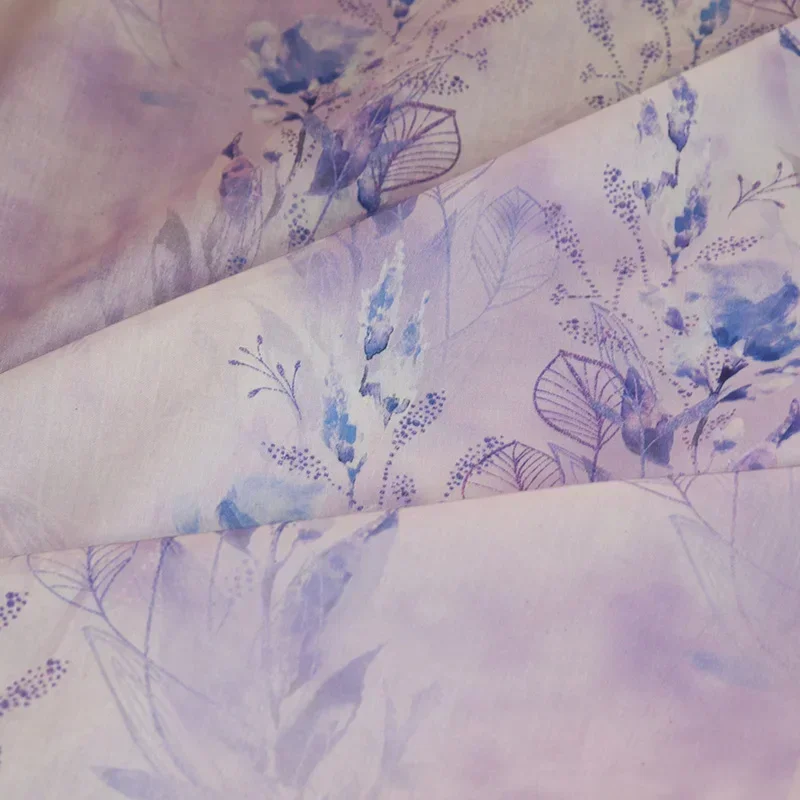 New Century Flowers 100% cotton 80 like Free fabric women's digital printed sewn cloth skirt skirt designer poplin soft0.5cm