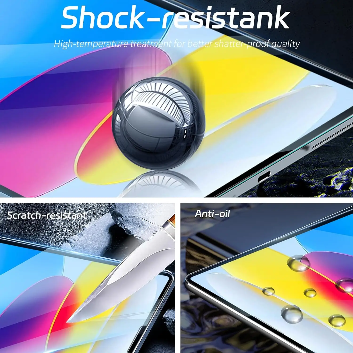 Premium Tempered Glass Screen Protector Set