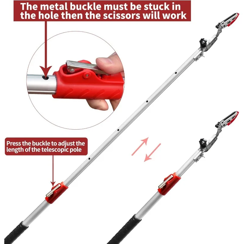 Aluminum Extendable Tree Pruner, 3.67-5.45 FT 3