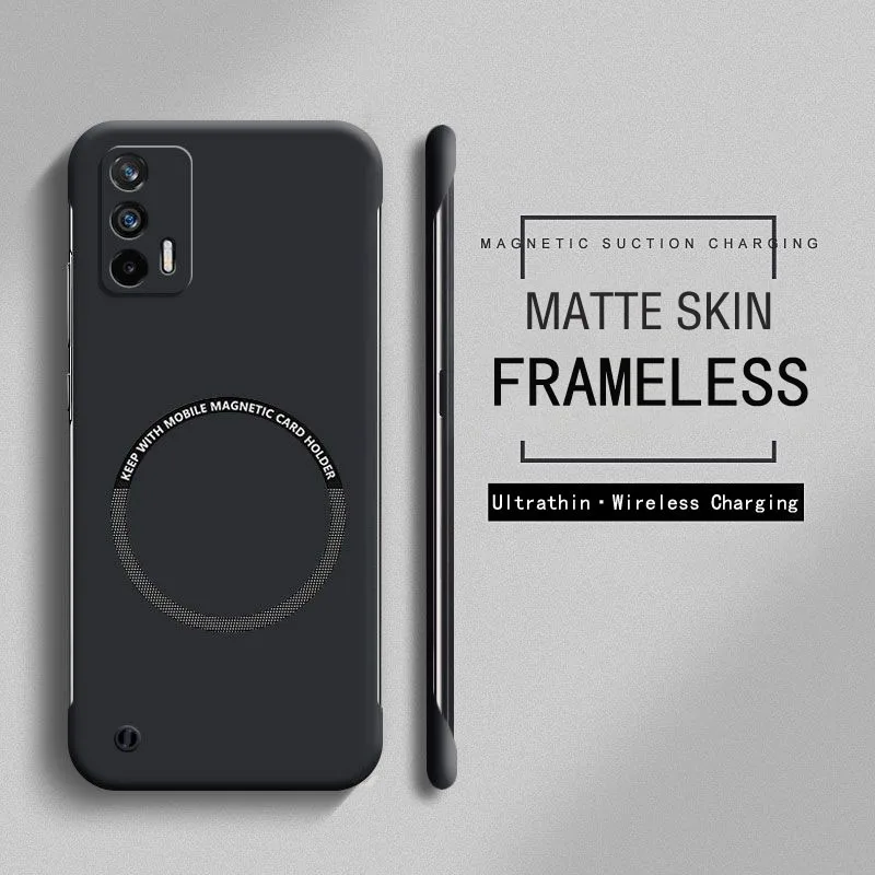 Frameless Magnetic Slim Case with Wireless Charging and Matte Finish