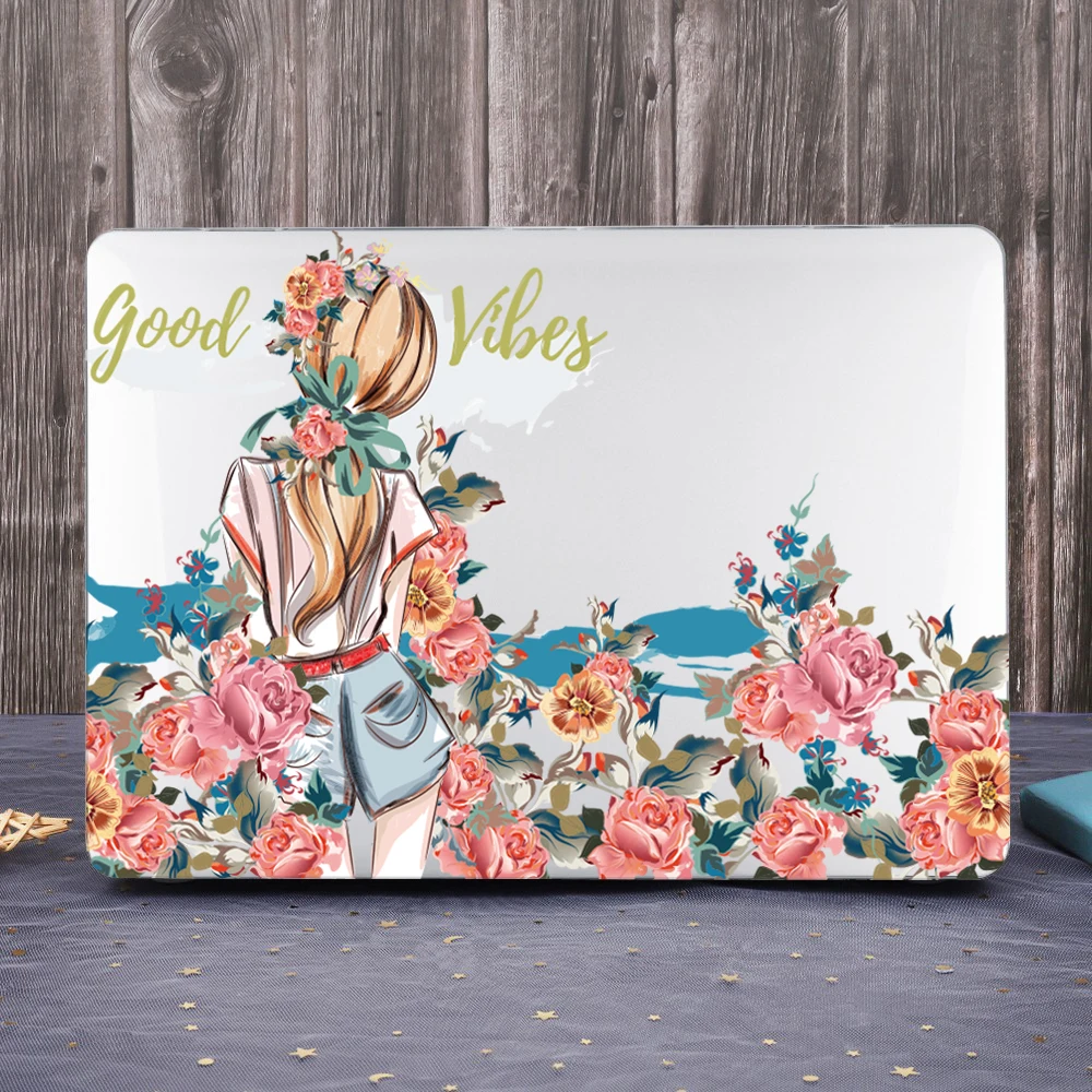 Estojo de Impressão Menina Bonita para Macbook 2023 2023 m3 Pro 14 16 m1 m2 ar 11 12 Retina A1534 A1465 A1370 ar 13 A1932 A2179 A2337 m1 - Imagem 5