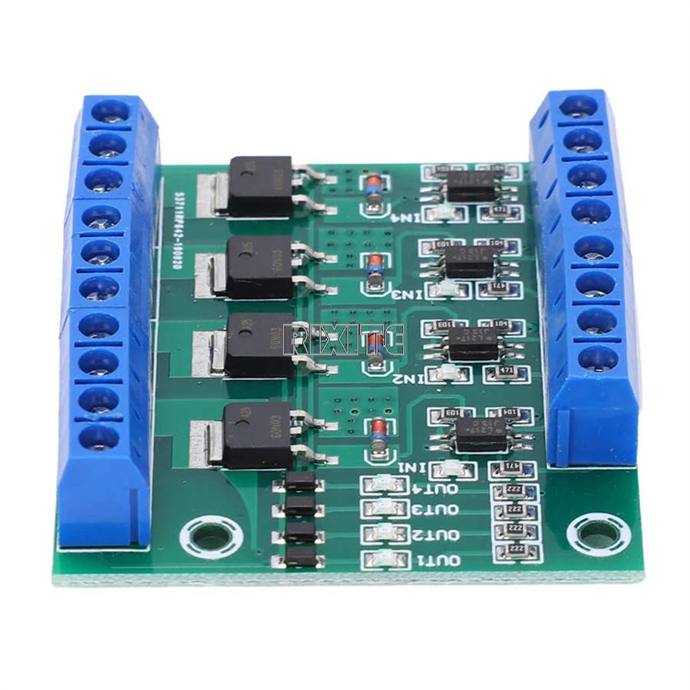 MOS FET F5305S 4 Channels Pulse Trigger Switch Controller PWM Input Steady for Motor LED 4 Way 4ch way Diy Electronic Module electronic module