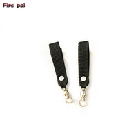 Flow Arts  poi dancing Fire Juggling Pair of Pro Strap Double loop Poi handle 2