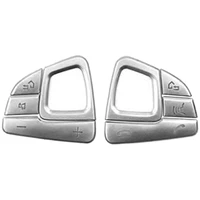 8Pcs Silver Car Steering Wheel Button Cover Trim for Mercedes E-Class W213 2016-2019 Car Interior Accessories Styling 1