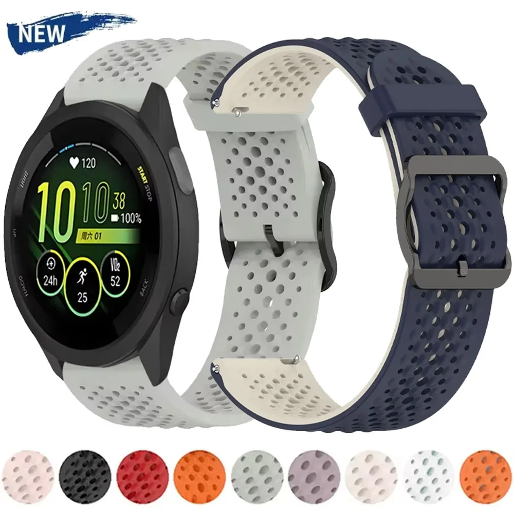 Breathable Silicone Strap for Sports Watches - Available in 20mm & 22mm
