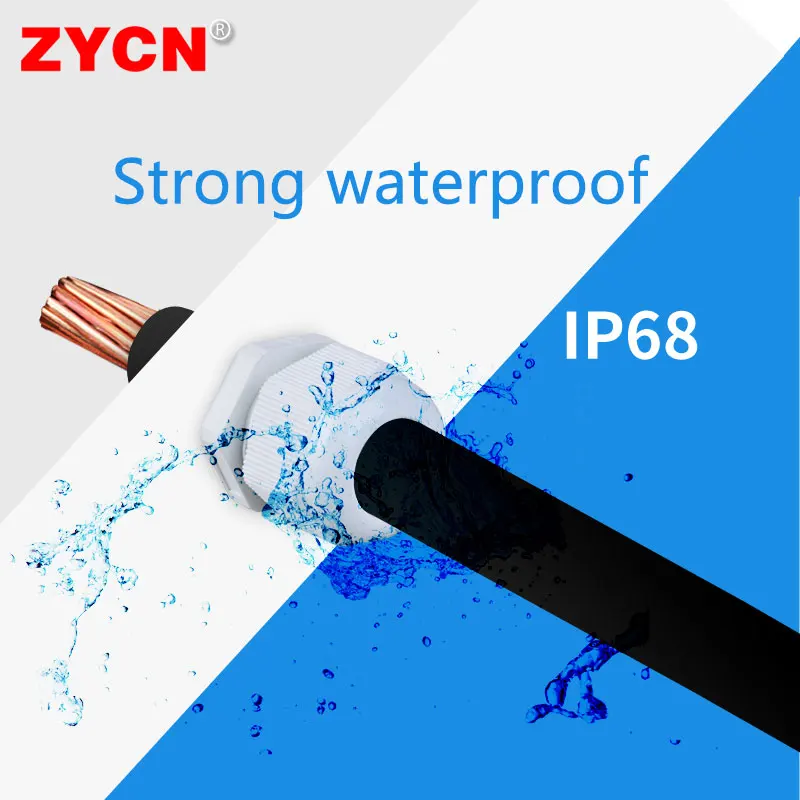 10Pcs Nylon Waterproof Connector Cable Gland M12 M18/M20 M24 M25 IP68 Plastic White Black Connector Seal Joint Entry Fixed Wire