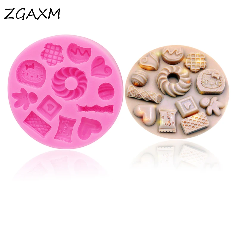 

LM 960 - Chocolate Small Square Candy Biscuit mould Shaker Kawaii Mold epoxy jewelry Polymer Clay Accessories Silicone Mold