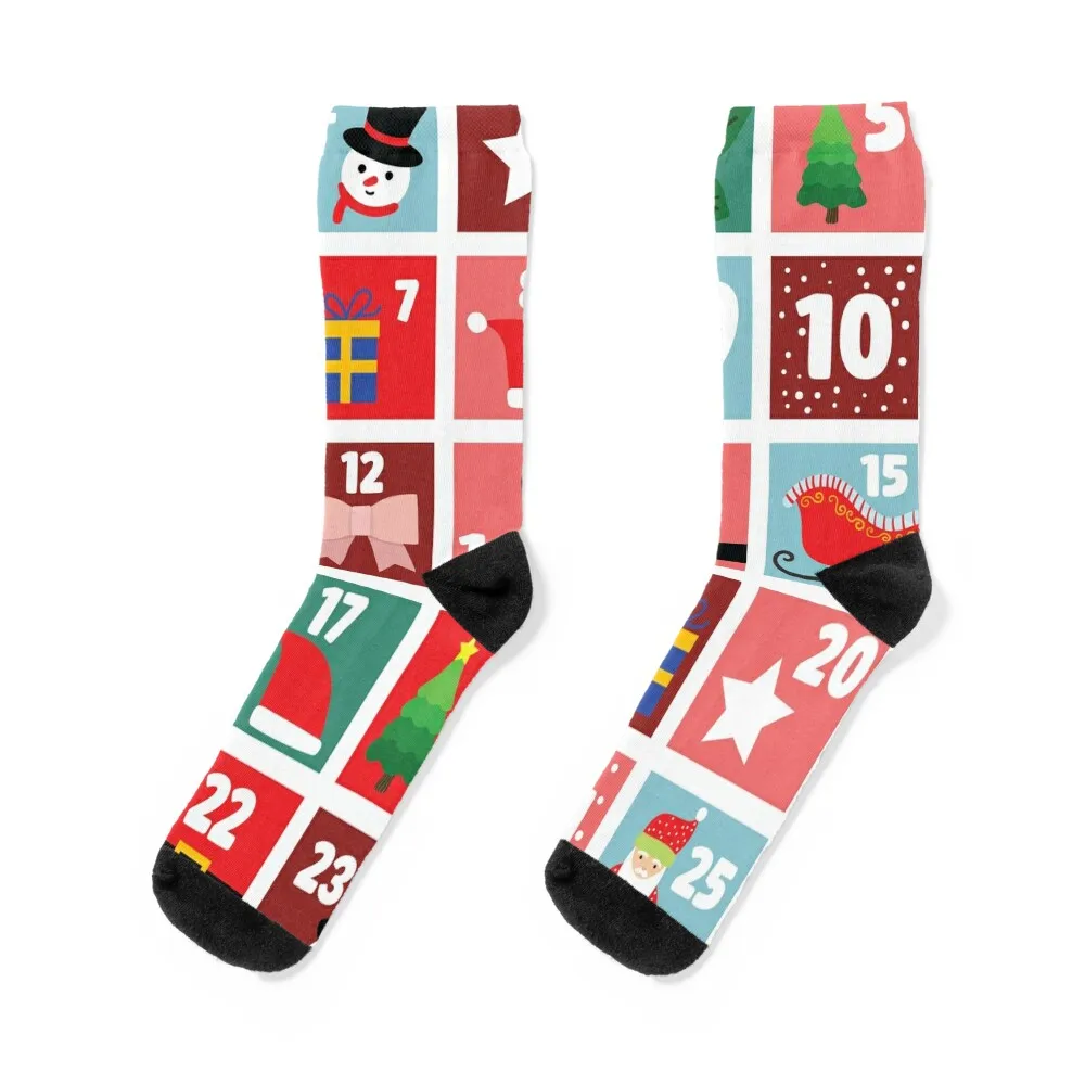 Christmas Advent Calendar Socks anime socks cycling socks Socks Women's  Men's - AliExpress