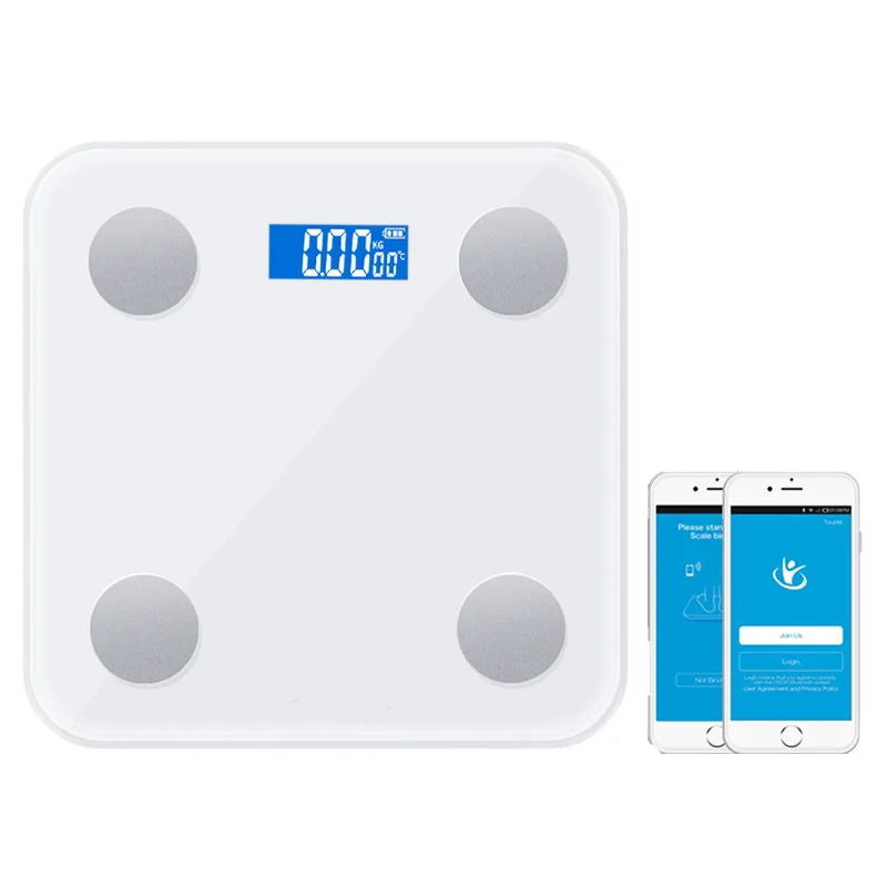 Bluetooth Digital Scale Smart Bathroom Weighing Scale Body Fat Electronic LED Scales 18 Datas Balance Body Healthy With OKOK App 