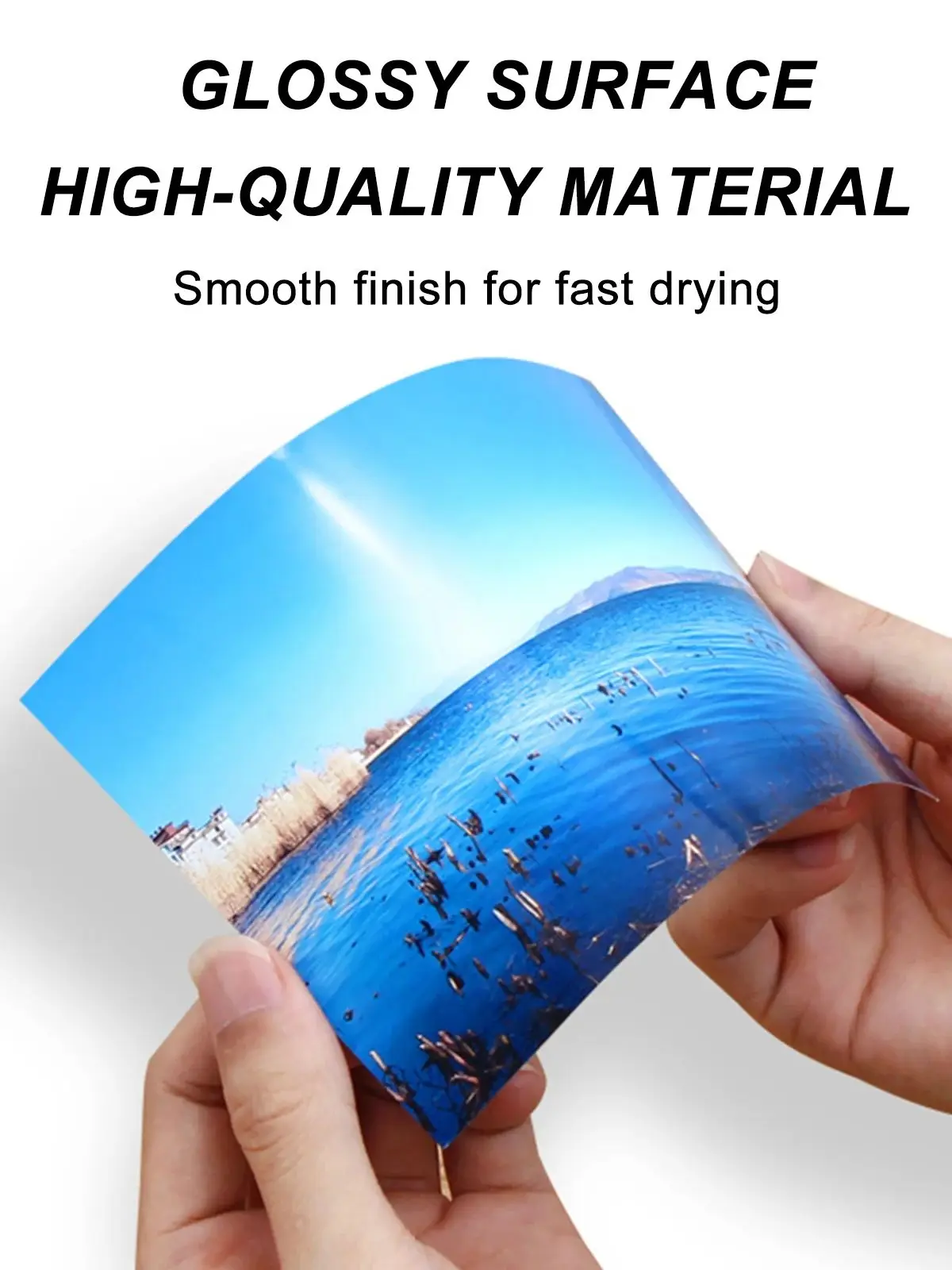 KRYON A4 100 매 단면 얇은 종이 광택 사진 인쇄 잉크젯 8.3X11.7 레터 크기 37lb DIY 그림 사진 인쇄 135gsm