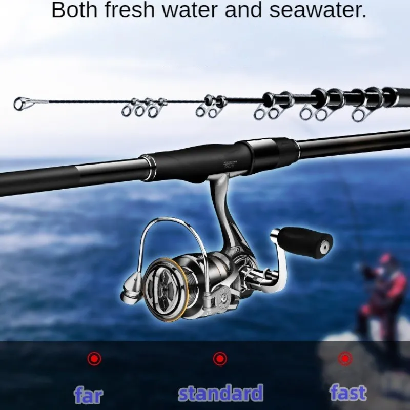 Lily-Ultralight Distance Throwing Rod, Telescopic Rock Fishing Rods, Ocean  Boat Fishing Rod, High Carbon, 3.6m, 3.9m, 4.5m, 5.3m