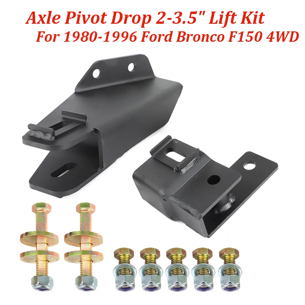 Para 1980-1996 Ford Bronco F150 4WD eje Pivot Drop con Camber 2-3,5 \, image size:1001x1001