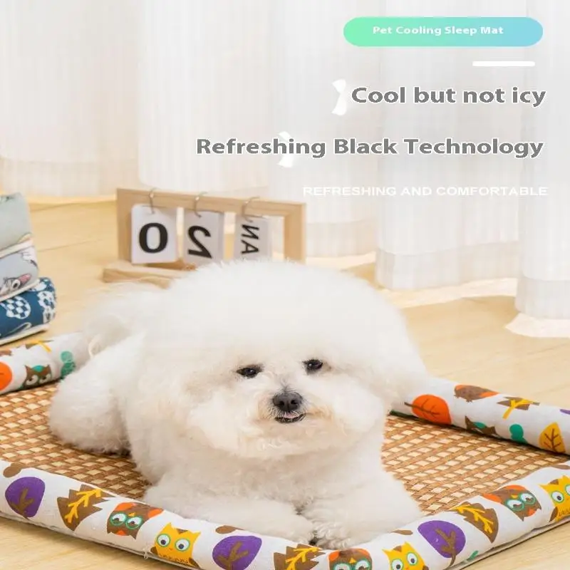 Cool Summer Pet Mat For Dogs And Cats Waterproof Cooling Bed_voghion.com