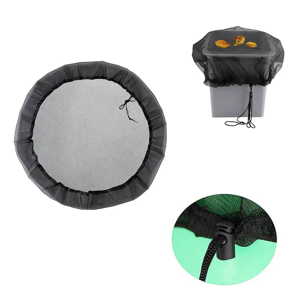 Mesh Cover Netting 1Pc 60CM for Rain Barrels Water Collection Buckets Cover Water Tank Protection Lid Rain Collect Tool rain barrel cover