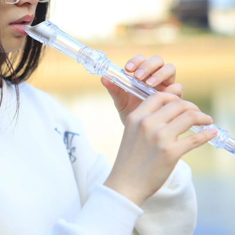 

Non-Toxic with Cleaning Stick Kids Gift 8 Hole Clarinet Beginner Whistle Flute Long Flute 8 Hole G Key Flute Plastic Recorder