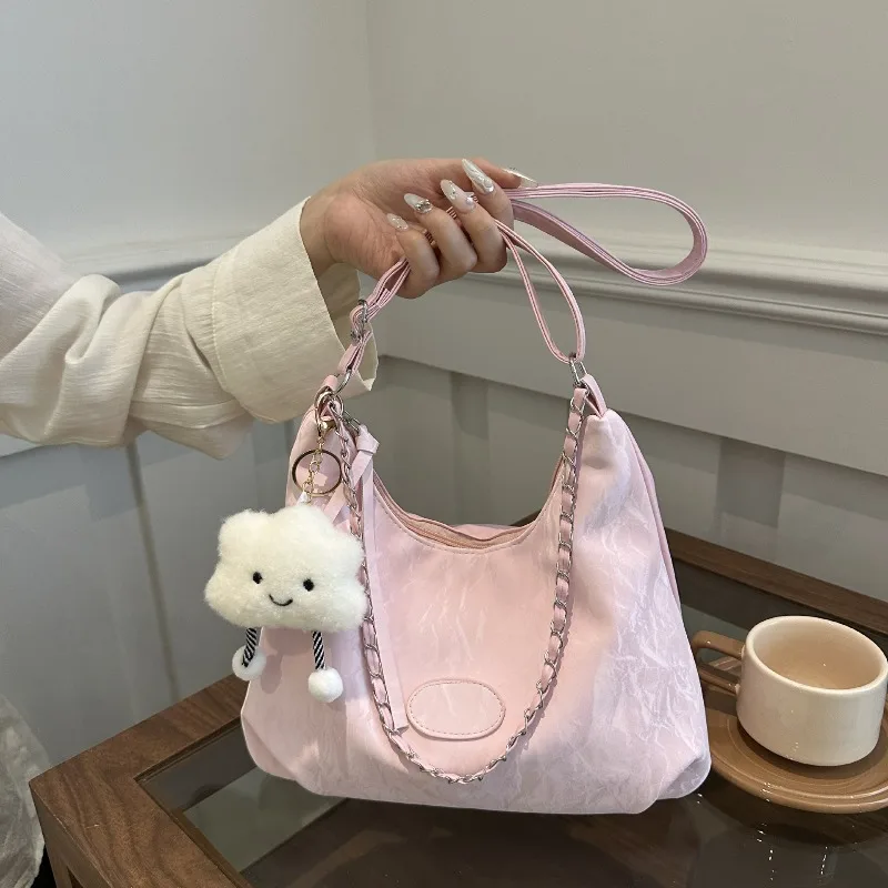 Popolare borsa tote di grande capacità, nuova borsa a tracolla casual semplice del 2025, borse da pendolarismo versatili alla moda - immagine 2