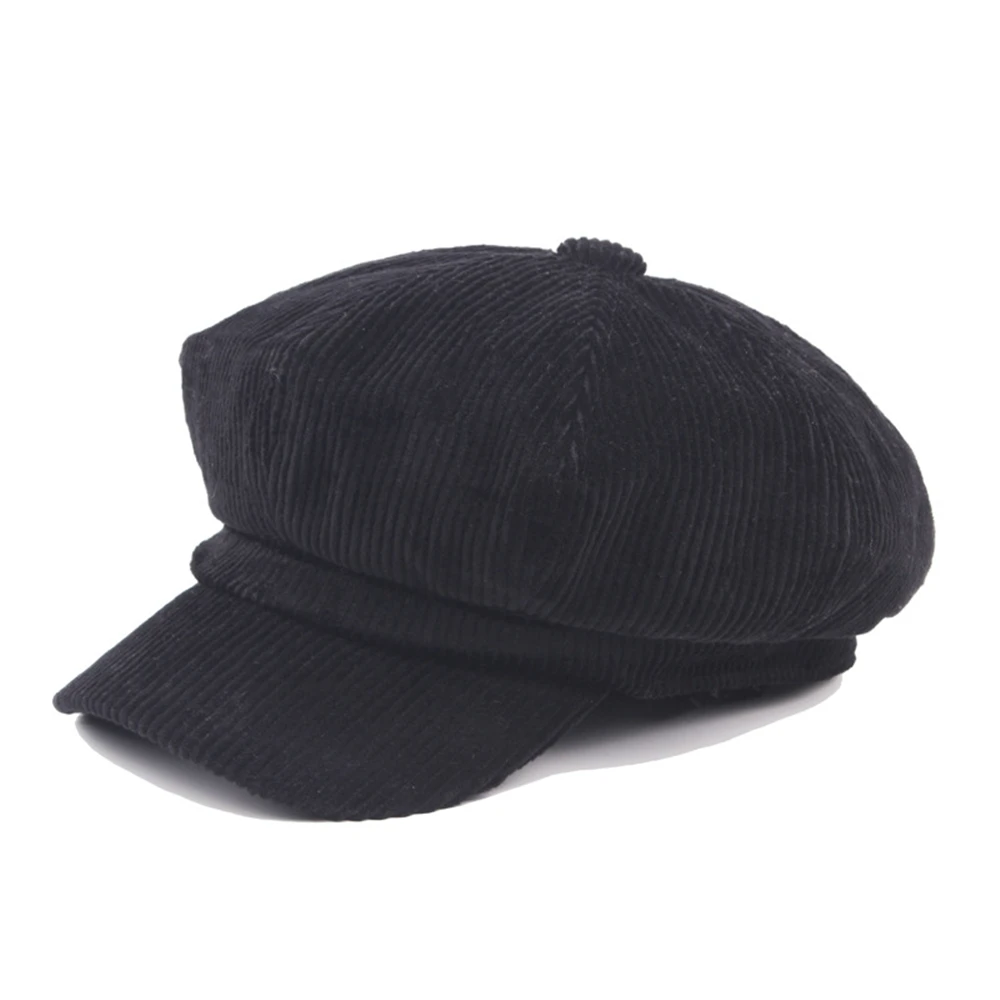 Cotton Newsboy Cap BUTTERMERE Corduroy Newsboy Cap for Female Coffee Vintage for Women Autumn Winter