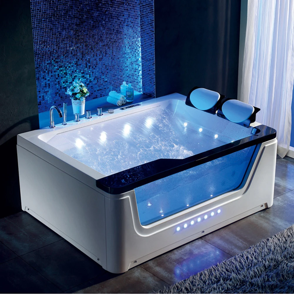 1700mm Fiberglass Whirlpool Bathtub Acrylic Hydromassage Surfing Massaging Hot Tub RS3020