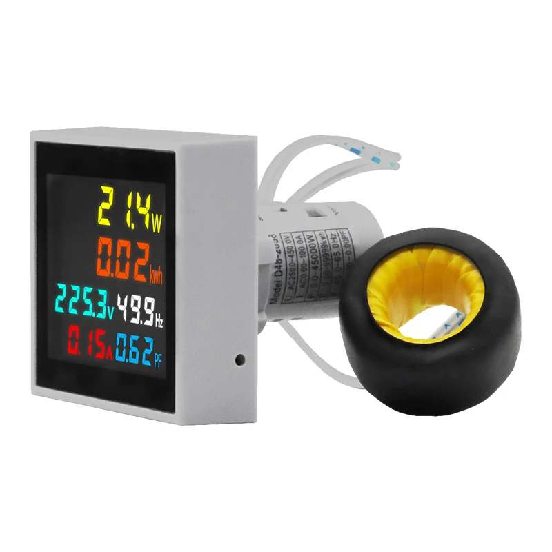 Voltmetro AC 0~20A Display Digitale 60~500V Tensione di