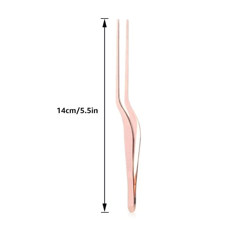 Kitchen Tongs 6/8/12-Inch Stainless Steel Culinary Precision Tweezers BBQ Tongs-Food Styling Baking Decor food tongs