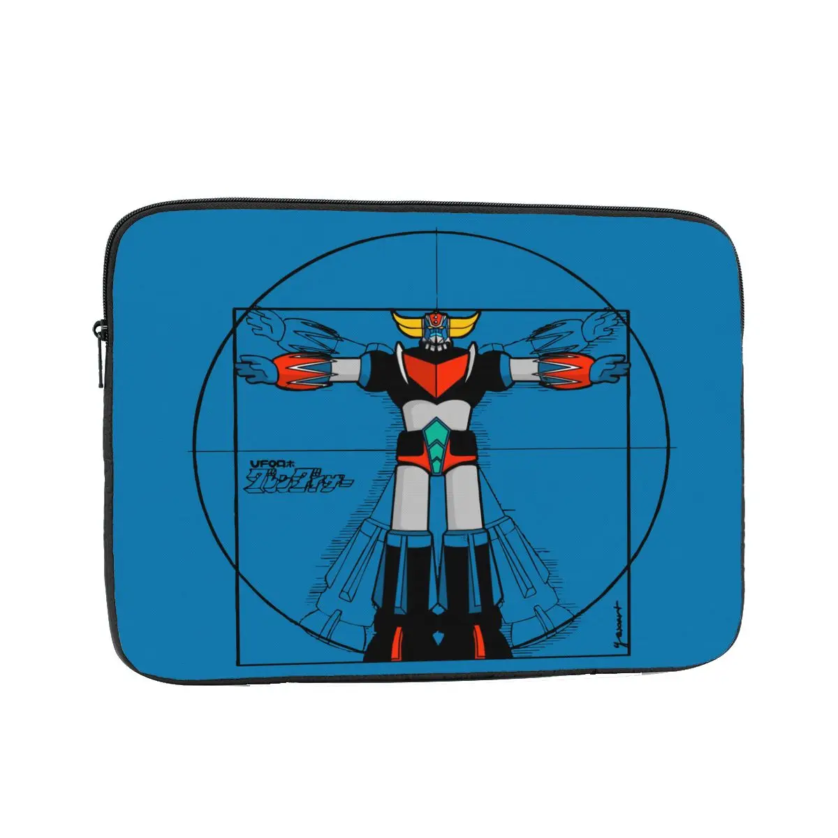 Vitru Grendizer Laptop Sleeve Case 12 13 15 17 Inch Robot Goldrake Notebook Sleeve Cover Bag Shockproof Case Bag For Men Women