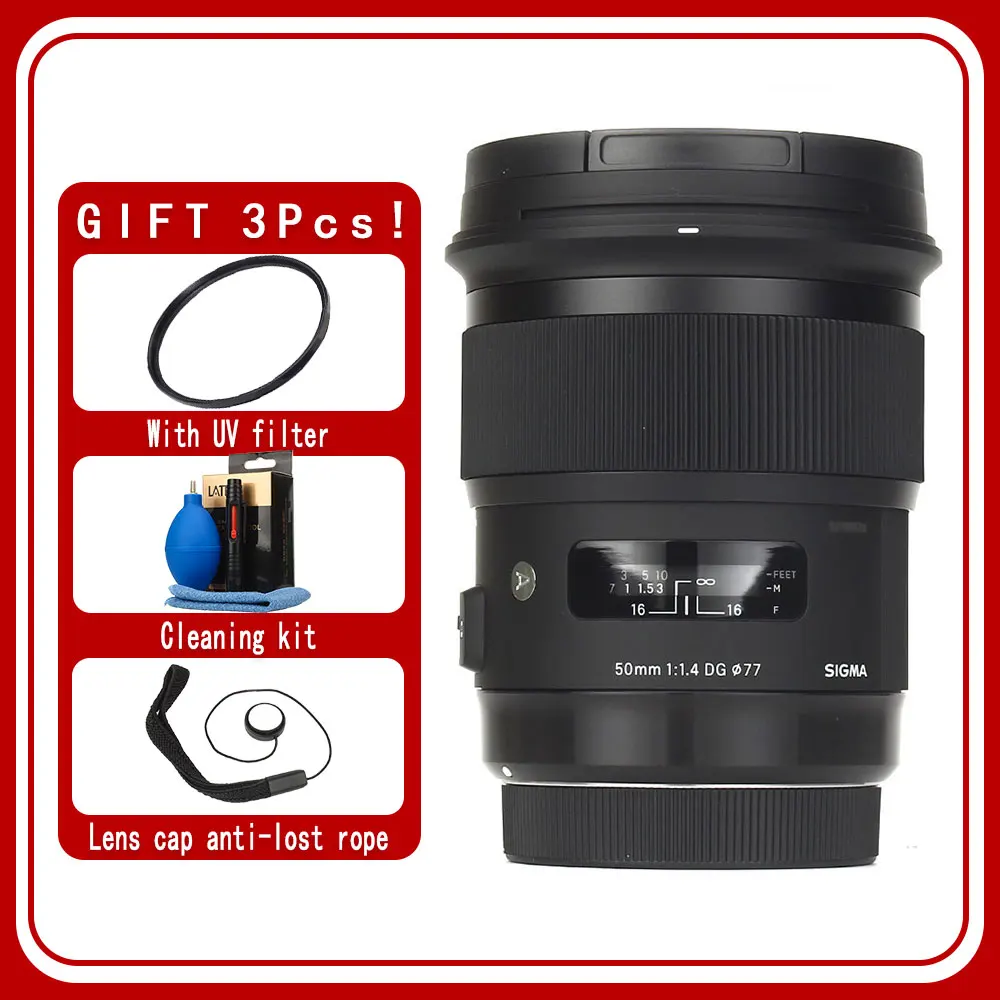 Sigma 50Mm F1.4 Dg Hsm Art Lens Per Canon Nikon Sony E