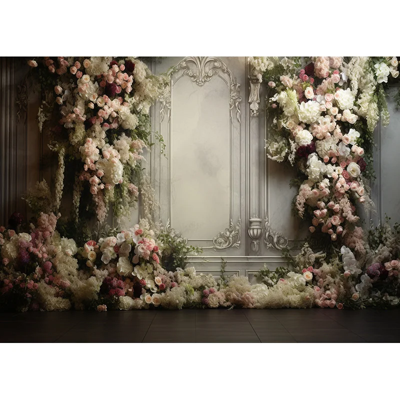 Romantic Wedding Photography Backdrops Decoration Props Flora Valentine's Day Indoors Theme Photo Studio Background FL-11