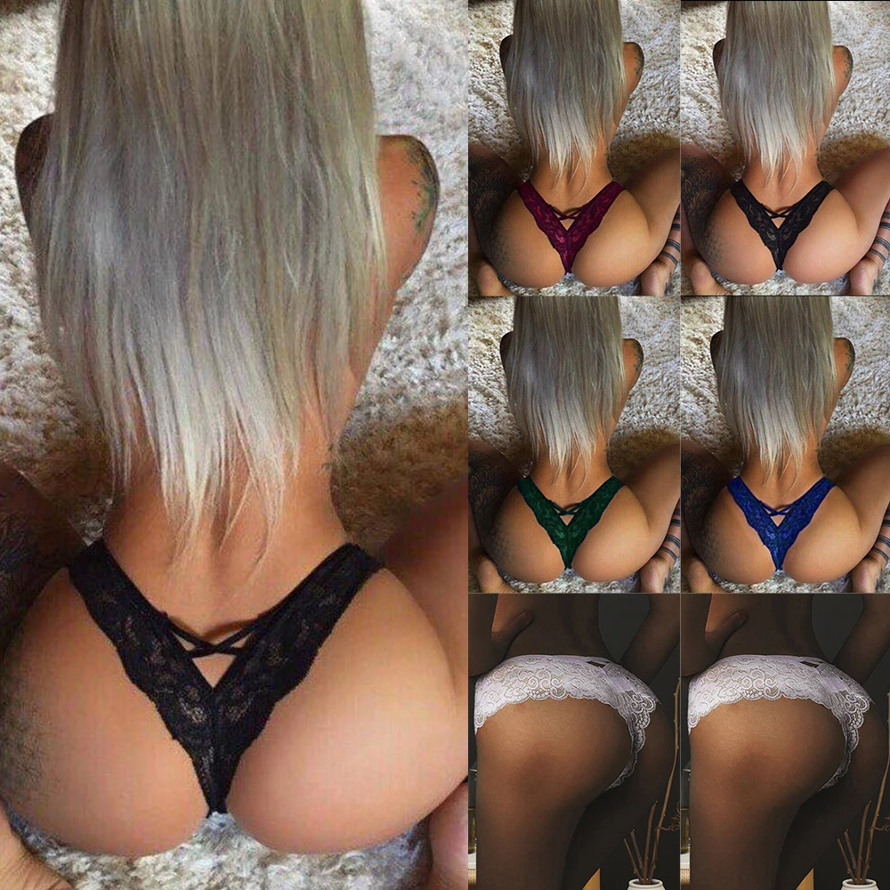 

4 Packs Womens Lace Sexy G-String Ladies Underwear Thong Briefs Panties Knickers Lingeries Babydoll Sleepwears Robes