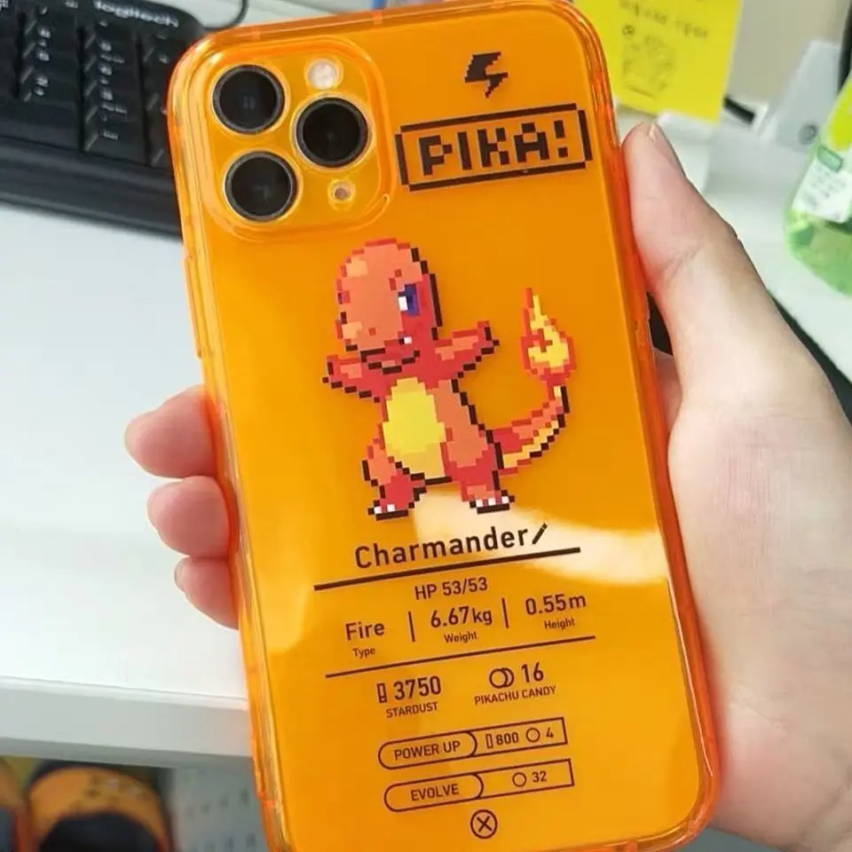 13 pro max case Bandai Pokemon Pikachu Fire Dragon Phone Cases For iPhone 13 12 11 Pro Max Mini XR XS MAX 8 X 7 SE 2020 Back Cover iphone 13 pro max case