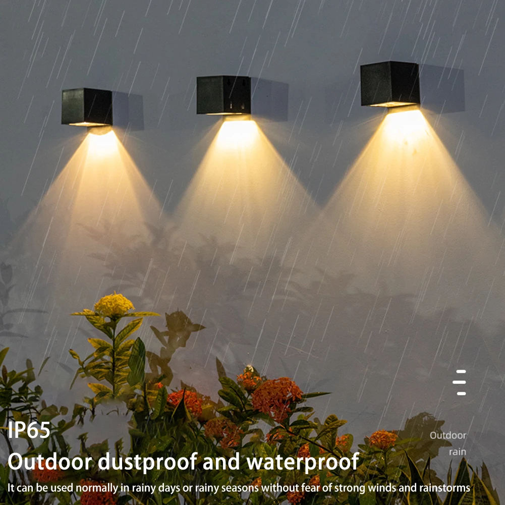 Description Picture 5 of itemLED Solar Light Outdoor Garden Square Wall Lamp Sunlight Sensor IP65 Waterproof Courtyard Yard Balcony Fence Decoration Lamps