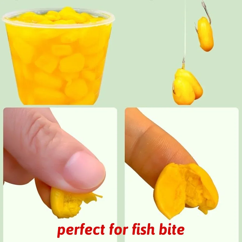 Angeln Lockt 150PCS 300 stücke Mais Ernährung Lebensmittel Fischfutter Lockstoff Getreide Geschmack Einweichen Moschus Duft Karpfen Biss haken Pesca Weichen Köder – Detail 3