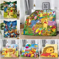 Disney Winnie The Pooh Printed Blanket Picnic Blankets Warm Blanket Soft and Comfortable Blanket Home Travel Birthday Gift 1