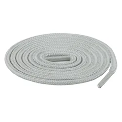 Dual-Tone Round Shoelaces for Sneakers & Hiking Shoes - Stylish & Durable Shoe Accessories for Adults & Kids (Gray)