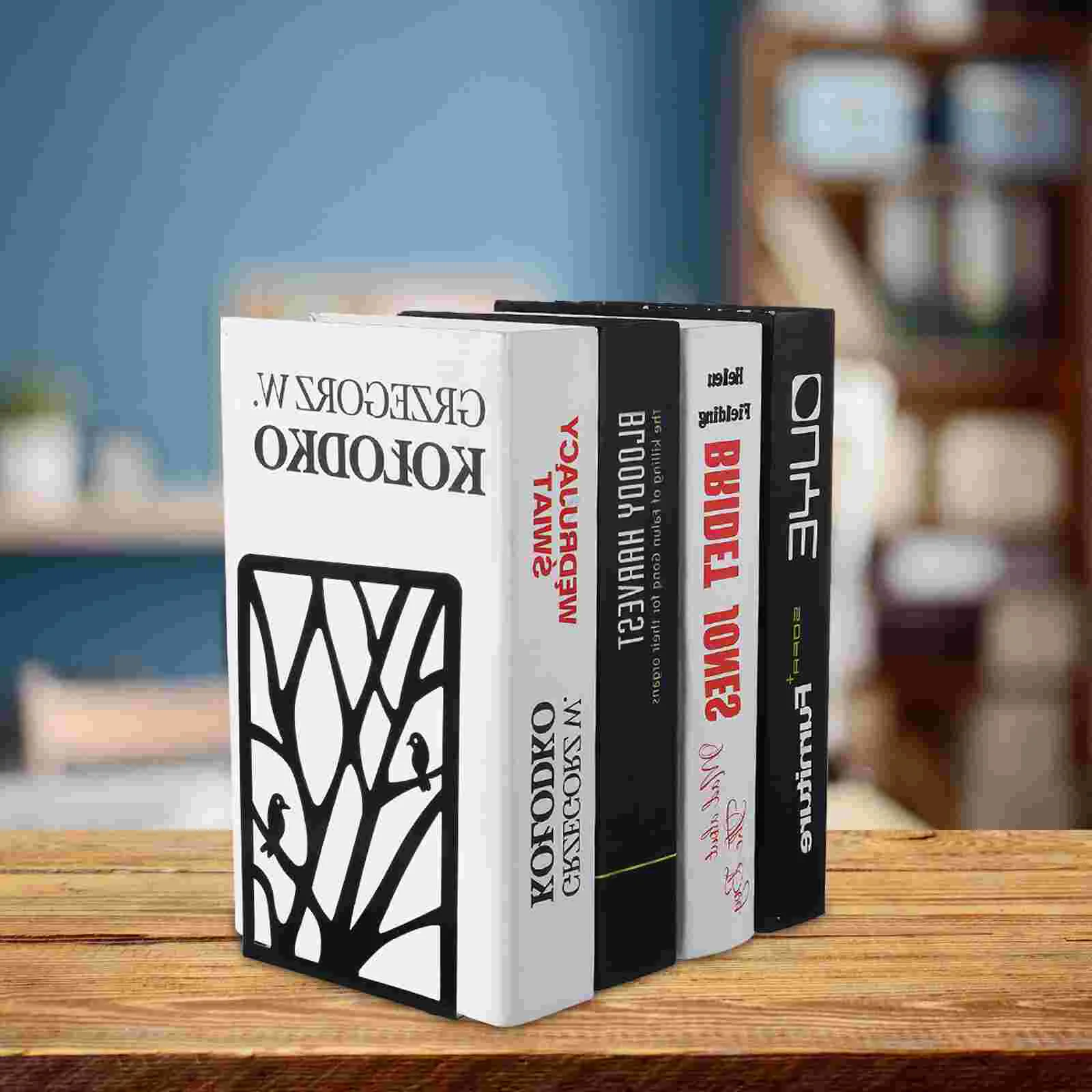 

Office File Folders Bird Branches Book Stand Table Top Bookshelf Hollow Bookend