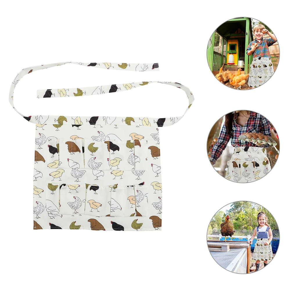 

Farm Apron for Eggs Collecting Chicken Egg Gathering Pocket Eggs Hen Eggs Apron