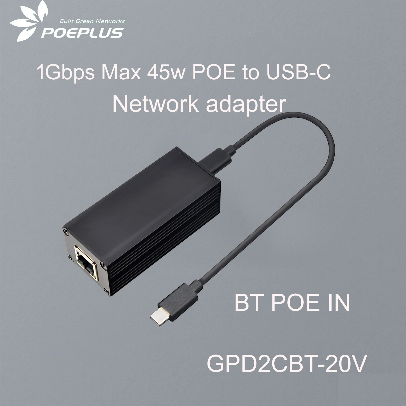 POE-USB-C 네트워크 어댑터 2.5Gbps Type C 드라이버(PD 충전 최대 45w 포함)