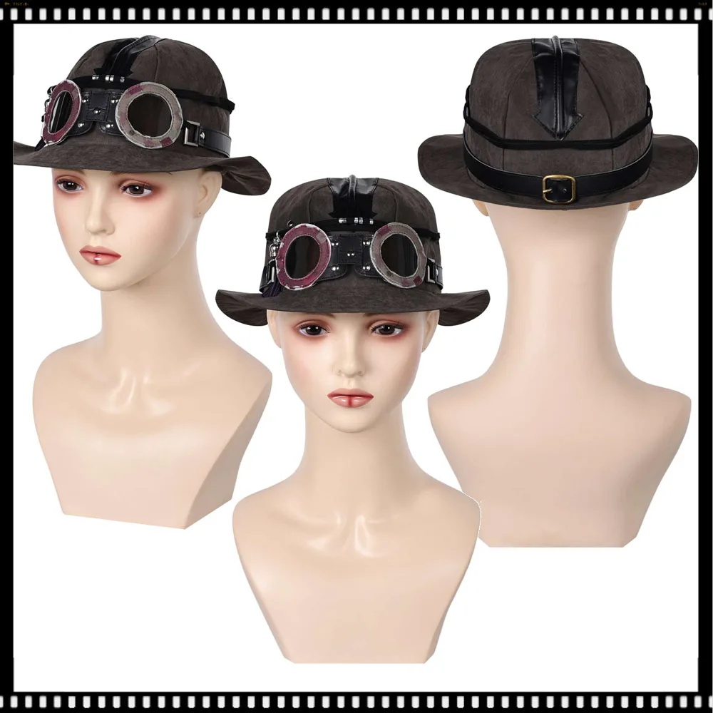Arcane 2 Isha Cosplay Halloween Carnival Kids Children Punk Hats Cape Costume Game LOL Disguise Girls Headwear Prop Outfits