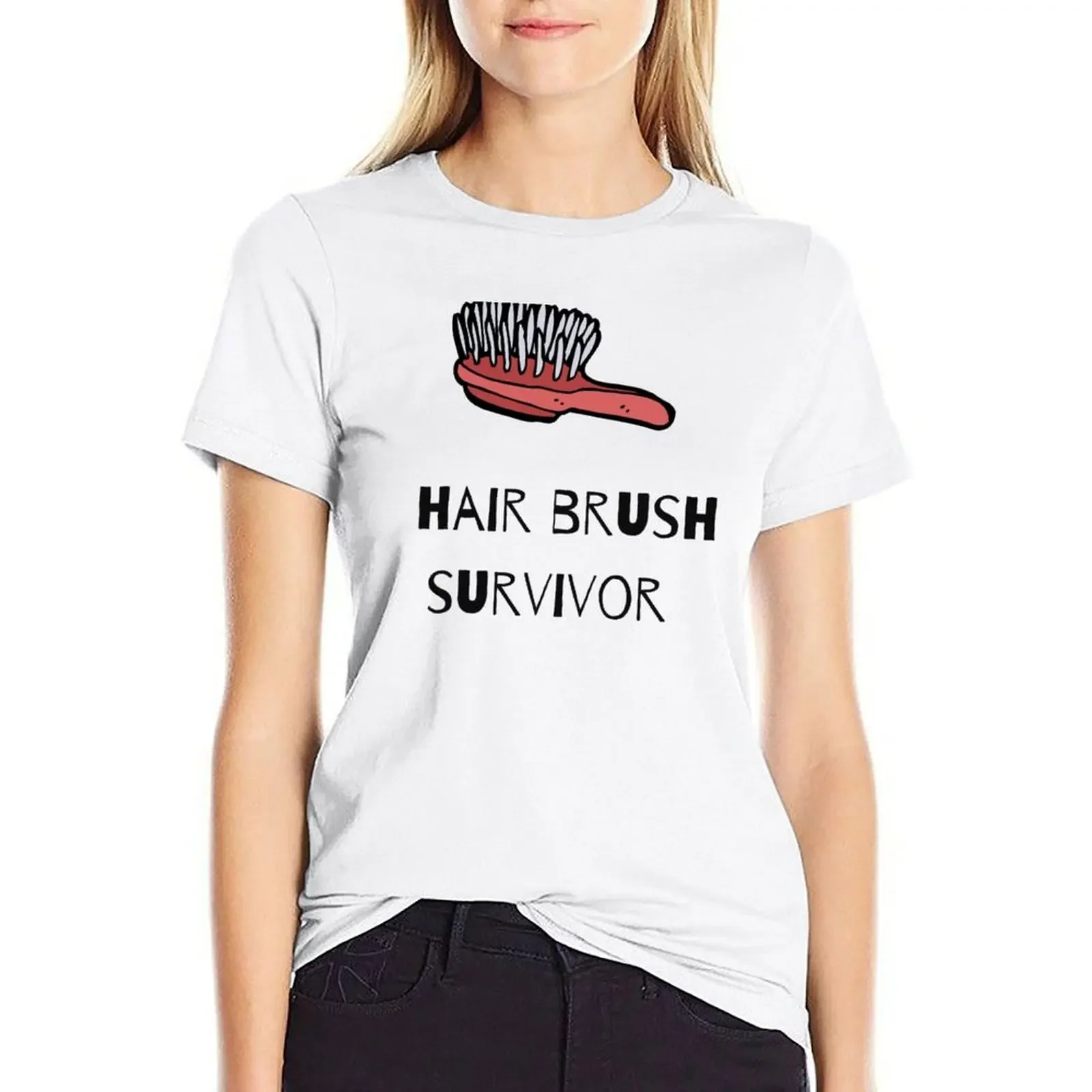 

Hair Brush Survivor T-shirt hippie clothes lady clothes tshirts woman