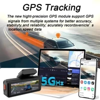Caméra embarquée ADAS 4K+2.5K GPS WIFI Vision nocturne 24h Mini caméra embarquée avec objectif arrière en option Enregistreur vidéo DVR pour voiture Boîte noire 6