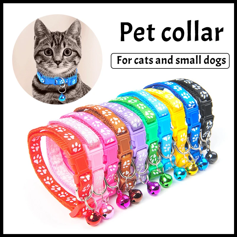 Collier de clochette coloré pour animaux de compagnie, ajustable, avec des  motifs de dessin animé humoristique, pour chat et chien, fournitures pour  animaux de compagnie | AliExpress