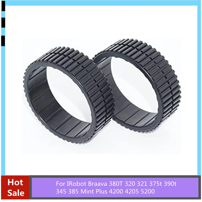 Parti Di Pneumatici In Gomma Antiscivolo Accessori Per Aspirapolvere Per Irobot Braava 380T 320 321 375T 390T 345 385 Mint Plus 4200 4205 5200