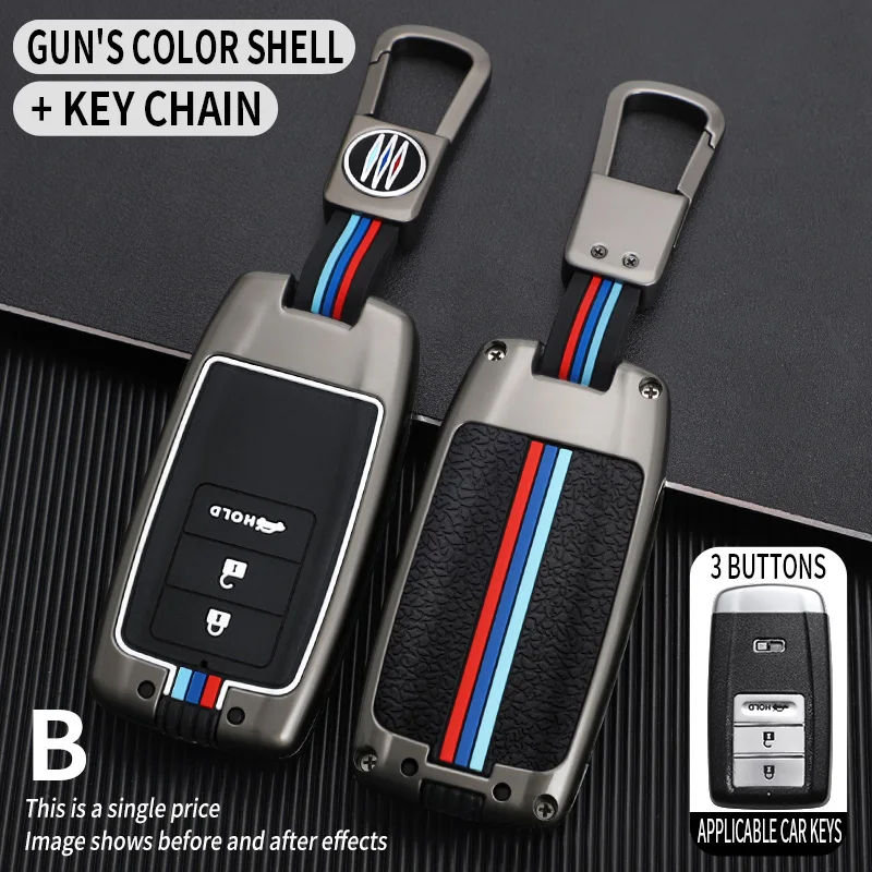 Custodia per chiave a distanza intelligente per auto in lega di zinco per ACURA RLX RDX MDX ILX TLX 2016 accessori per auto -