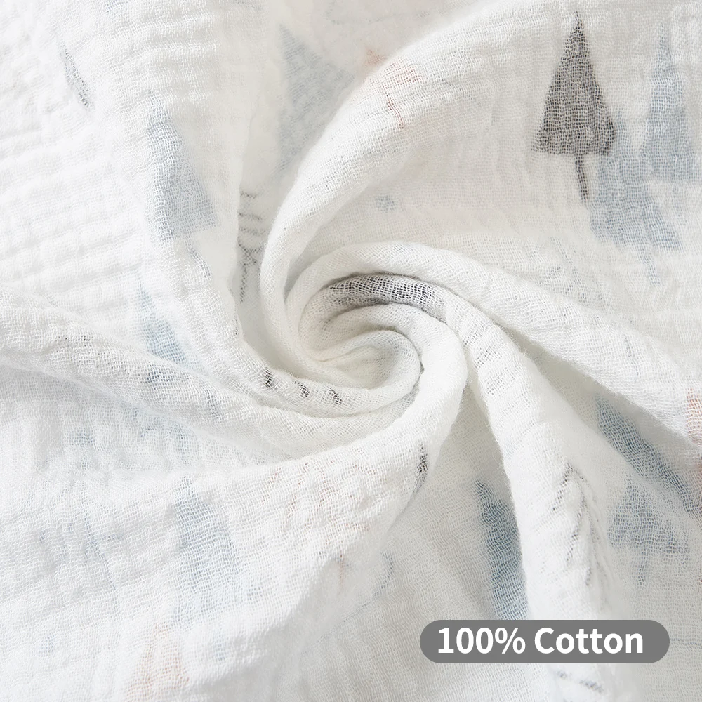 Kangobaby #My Soft Life# Breathable Cute Fashion Cotton Baby Hooded Bath Towel Newborn Muslin Blanket Infant Cloak Swaddle