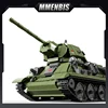 M MENBIS Military T34 Battle Tank War Building Blocks Model Vehicle WW2 Action Soldier Figures Boys Kids Children Toys Gifts 1