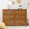NEW Kalani 6-Drawer Double Wide Dresser in Chestnut USA 2
