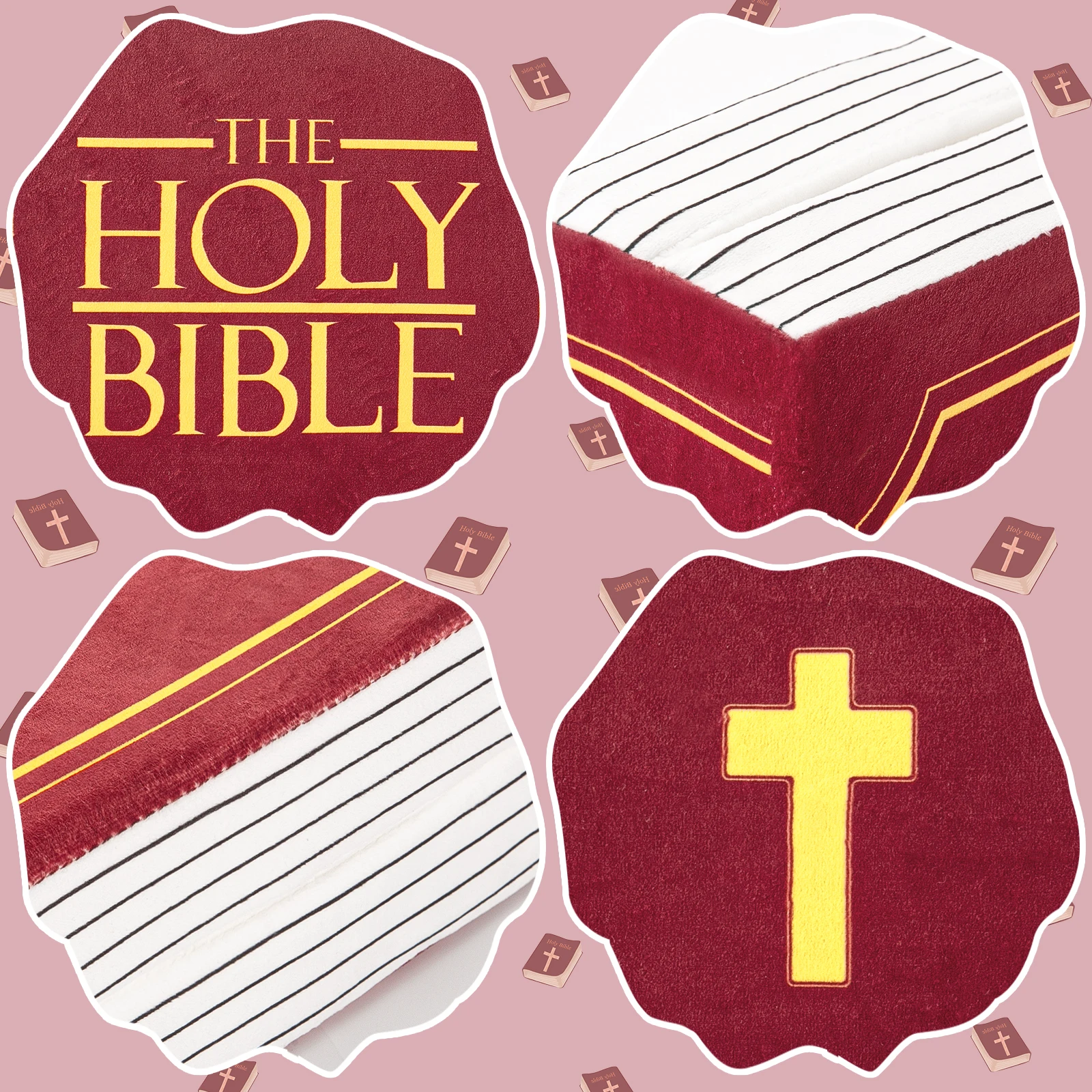 Stuffed Memory Sponge Bible Pillow Plush Toys 1 Corinthians 13 Bible Pillow Toy with Best Christian Gifts for Kids children 4