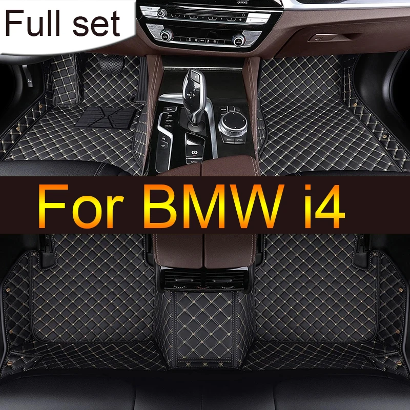 

Car Floor Mats For BMW i4 2022 Custom Auto Foot Pads Automobile Carpet Cover Interior Accessories