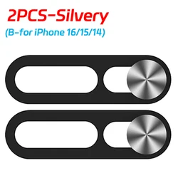 Ultra - Thin Privacy Webcam Cover Slide - Camera Security Protector (2PCS - Silvery B)