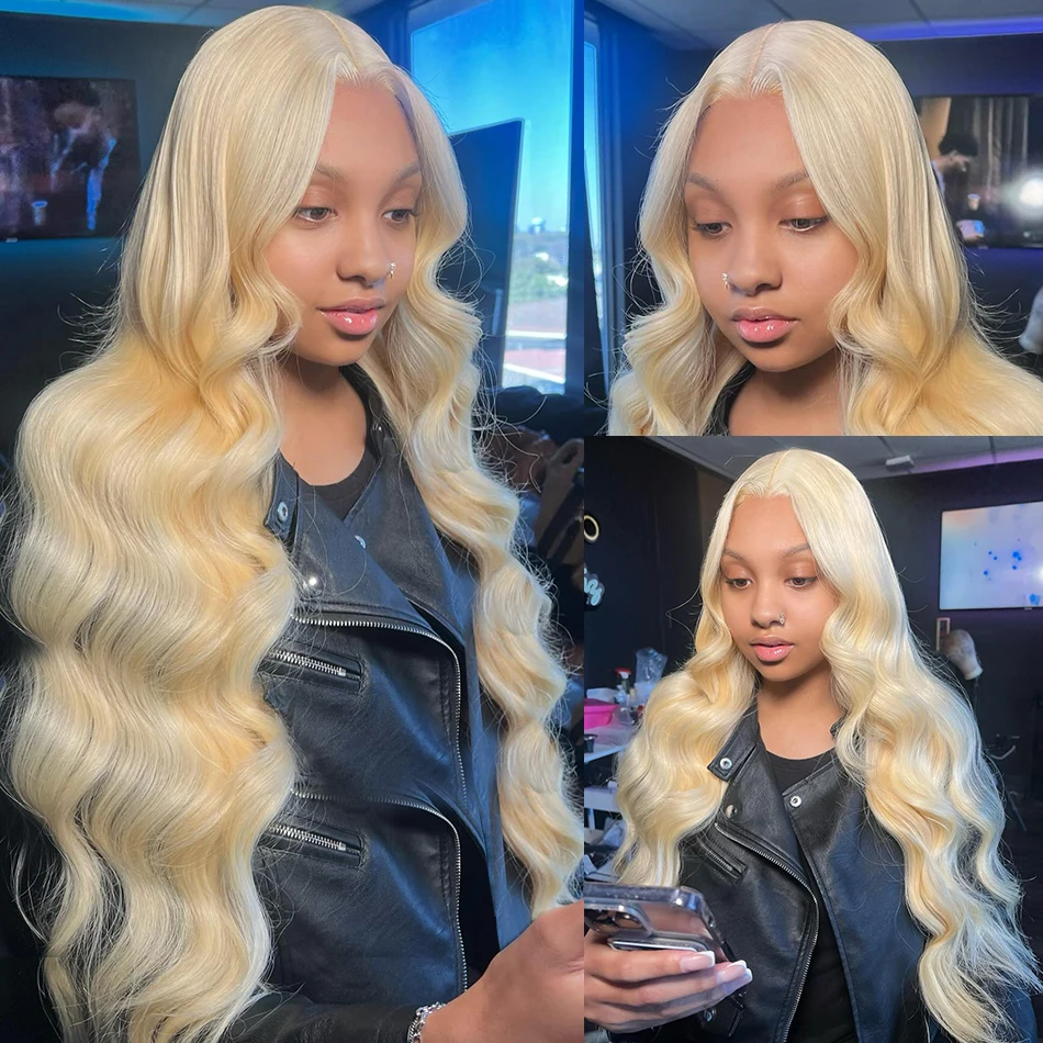 

13x6 HD Transparent 613 Lace Front Wig Honey Blonde Lace Frontal Wig Body Wave Human Hair Wigs 13x4 Lace Front Wig For Women